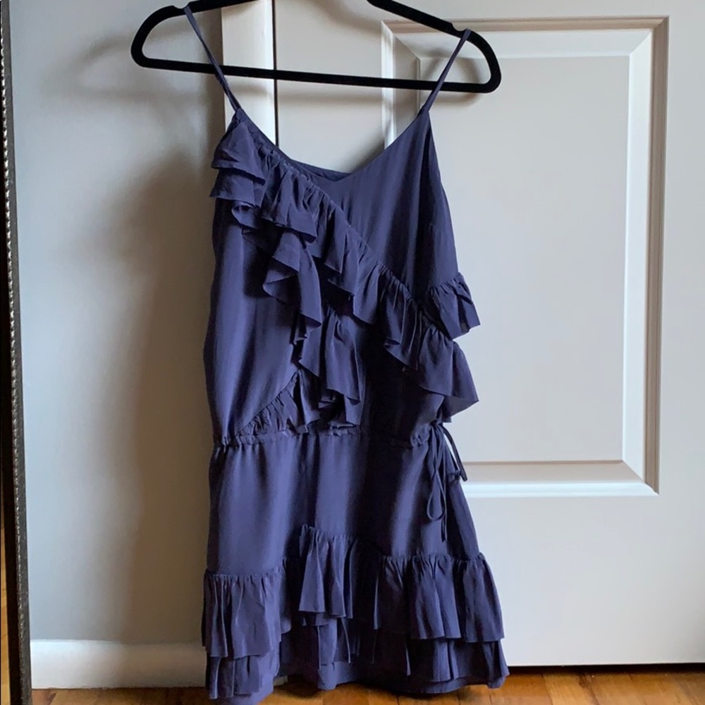Banana Republic blue silk dress